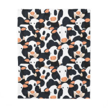 Cow Vuxen Fleece Blanket