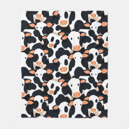 Cow Vuxen Fleece Blanket