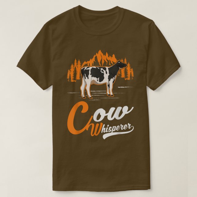 Cow Whisperer Farmer T Shirt (Design framsida)