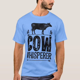Cow Whisperer Funny Farm-gåvor till jordbrukare T Shirt