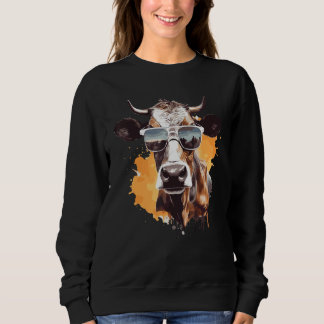 Cow With Sunglasses Farmer 1 T Shirt
