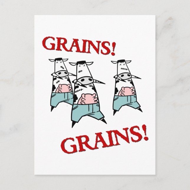 Cow Zombies Vykort (Framsida)