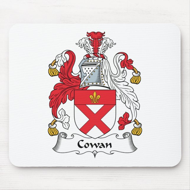 Cowan familjvapensköld musmatta (Framsidan)