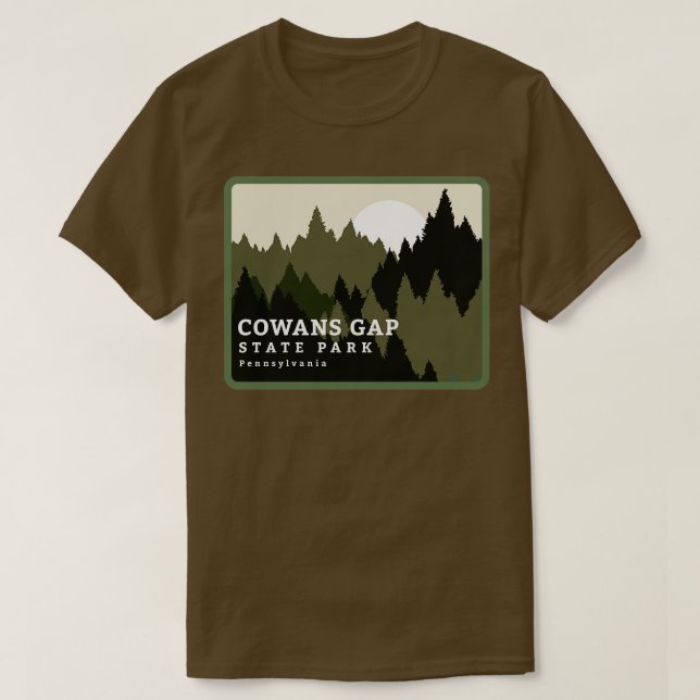 Cowans Gap State Park Pennsylvania Forest Sunrise T Shirt (Design framsida)