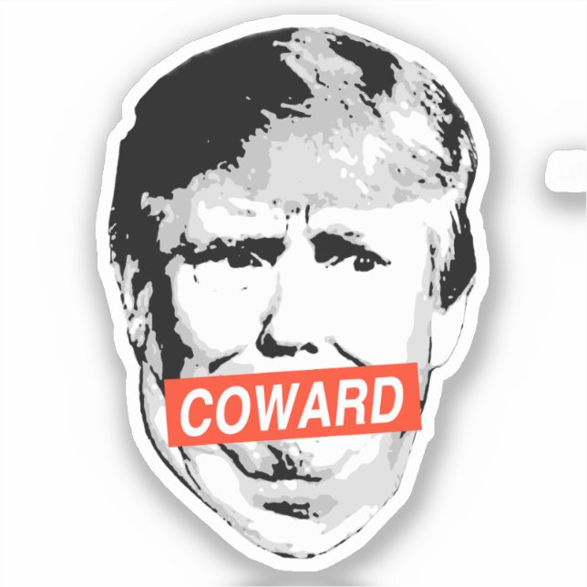 Coward Trump Klistermärken (Framsida)