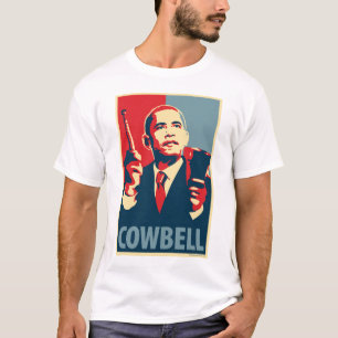 Cowbell: Obama parodiaffisch Tee