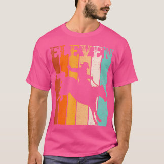 Cowboy 11th Birthday Rodeo Horse 11 Year Old Weste T Shirt