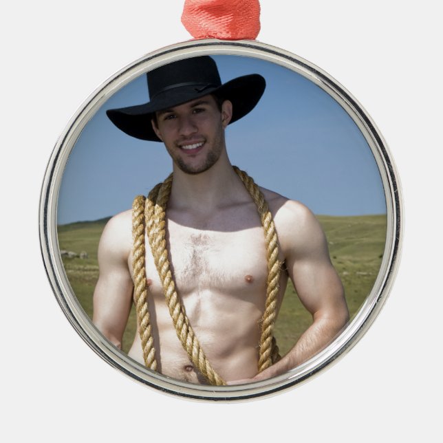 Cowboy 15867-RA Julgransprydnad Metall (Framsidan)