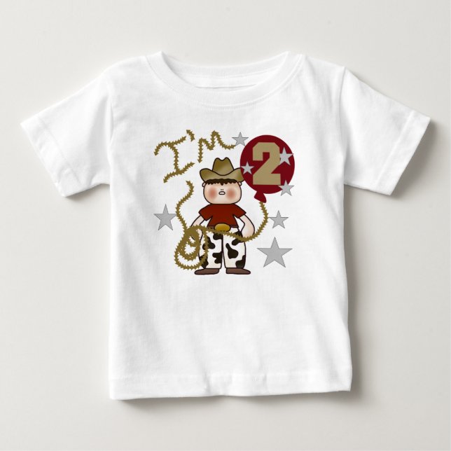 Cowboy 2:a födelsedagen tee (Framsida)