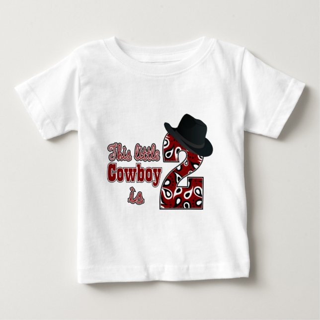 Cowboy 2:a födelsedagen tee (Framsida)