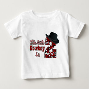 Cowboy 2:a födelsedagen tee shirt