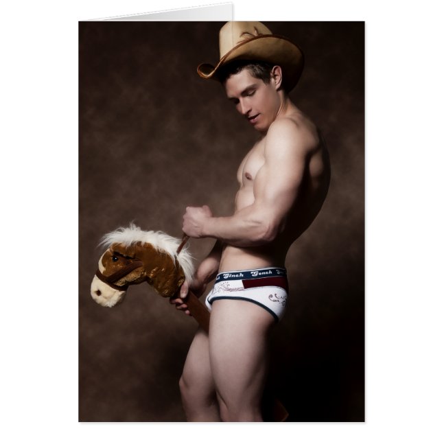 Cowboy 42067a hälsningskort (Framsidan)