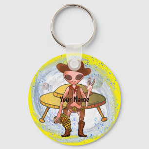 Cowboy Alien-nyckelkedja Nyckelring
