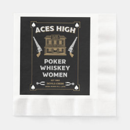 Cowboy American Frontier Saloon Pappersservett