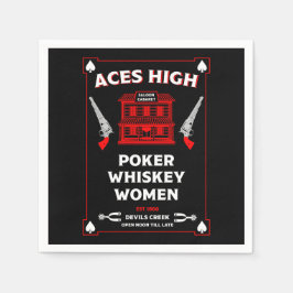 Cowboy American Frontier Saloon Pappersservett