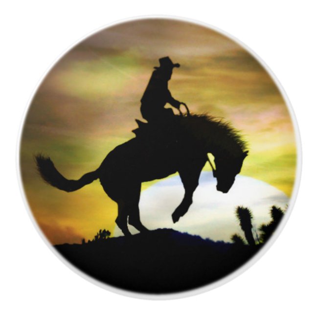 Cowboy and Bucking Horse Knobs and Pulls Knopp (Framsidan)