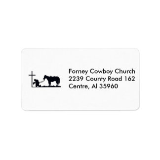 cowboy_and_kor, Forney Cowboy Church2239 Coun... Adressetikett