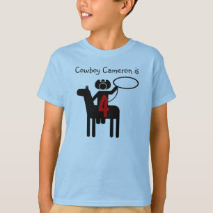 Cowboy Anpassade Birthday T-shirt