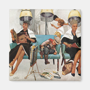 Cowboy Asov i Beauty Salon Magnet