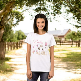 Cowboy Äventyr Western First Birthday Mamma T Shirt
