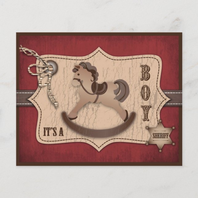 Cowboy Baby Advice Card (Framsida)