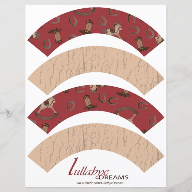 Cowboy Baby Cupkaka Wrapper (Framsida)