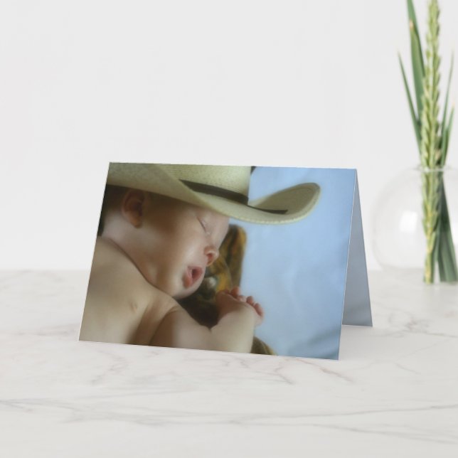 Cowboy Baby Kort (Framsida)