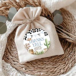 Cowboy Baby Shower Favor Tags Gåvor Etiketter
