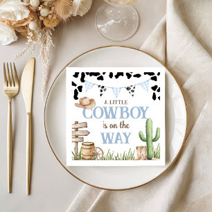 Cowboy Baby Shower Födelsedagsservetter Pappersservett