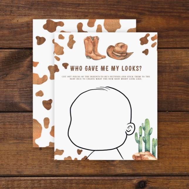 Cowboy Baby Shower - Hur ser Bebisen Ut (Skapare uppladdad)