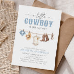 Cowboy Baby Shower Inbjudningar<br><div class="desc">Vänner och familj i inbjudan för att fira en liten på vägen med den här cowboyinbjudan till babydusch.</div>