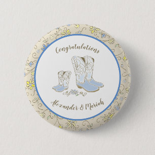 Cowboy Baby Shower Land Westernare Blue Boy Knapp