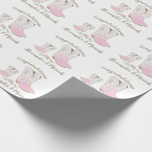 Cowboy Baby Shower Land Westernare Blue Boy Presentpapper