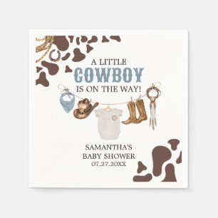 Cowboy Baby Shower Pappersservett