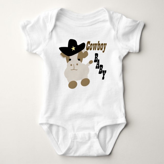 Cowboy Baby Tee Shirt (Framsida)