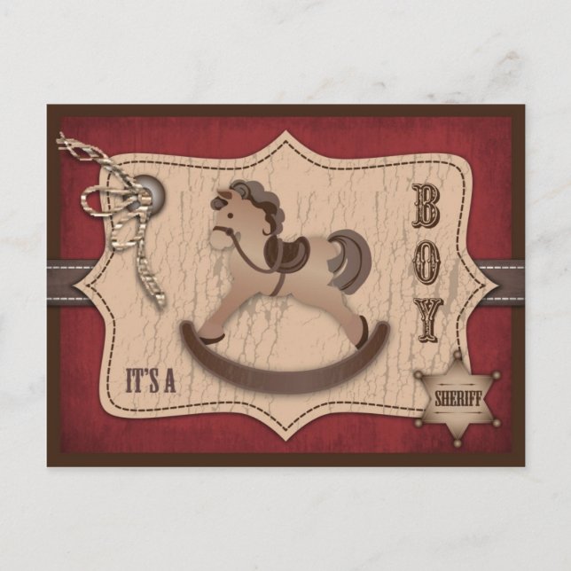 Cowboy Baby vykort (Framsida)