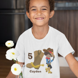 Cowboy Barns födelsedag Party Anpassningsbar Hispa T Shirt