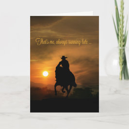 Cowboy Belet Birthday Card Kort