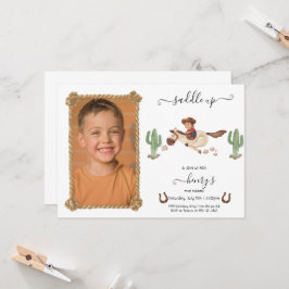 CowBoy Birthday Rodeo Party Inbjudningar