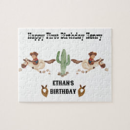 Cowboy Birthday Rodeo Party Pussel