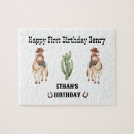 Cowboy Birthday Rodeo Party Pussel