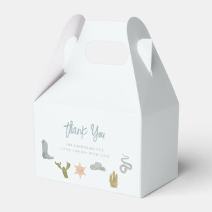 Cowboy Blue Western Baby Shower Presentaskar