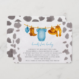 Cowboy-böcker till bebis Infogningskort Pojke Tilläggskort