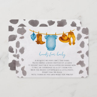 Cowboy-böcker till bebis Infogningskort Pojke Tilläggskort