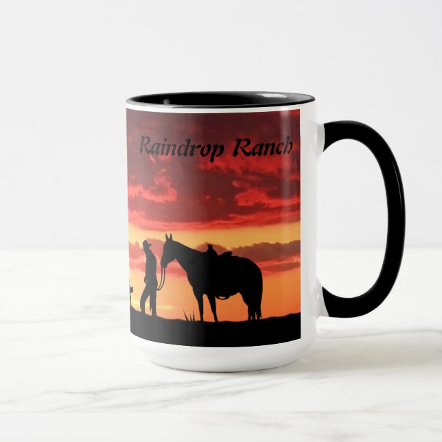 Cowboy-bön kaffemug mugg (Höger)