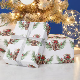 Cowboy boot Christmas Wrapping Paper Presentpapper