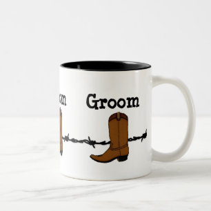 Cowboy Boot Groom Mugg