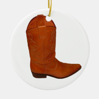 Cowboy Boot Julgransprydnad Keramik
