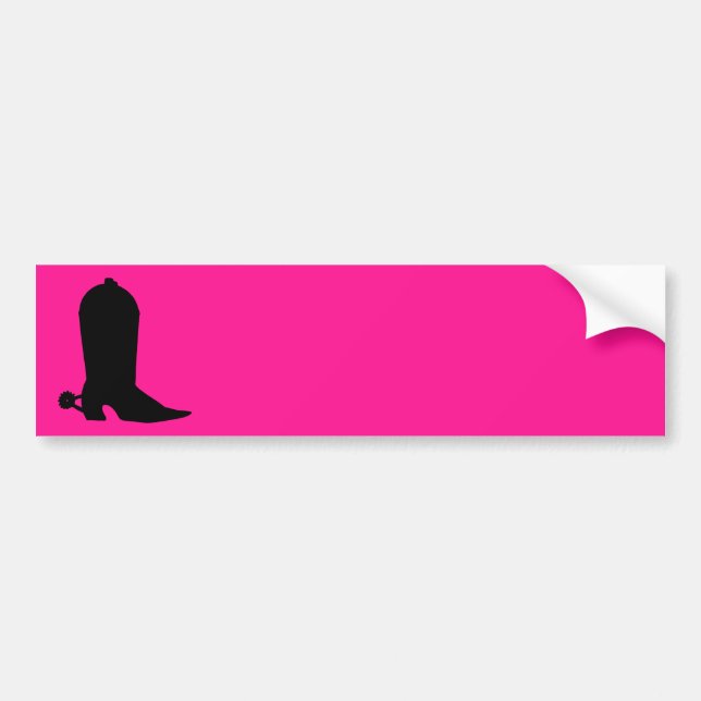 Cowboy Boot Silhouette Bildekal (Framsidan)