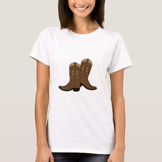 Cowboy Boot T Shirt (Framsida)